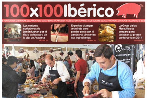 Feria Jamón Aracena periódico 100x100 Ibérico