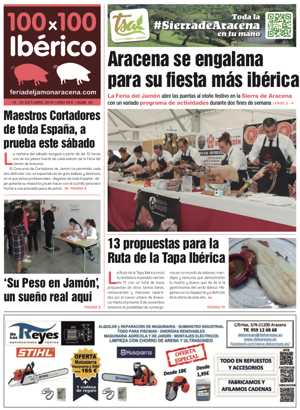Periodico 100x100 Iberico Feria del Jamón Aracena